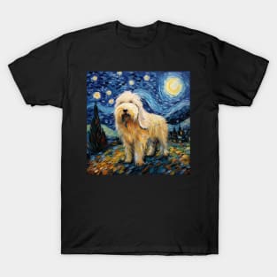 Komondor painted in Van Gogh Style T-Shirt